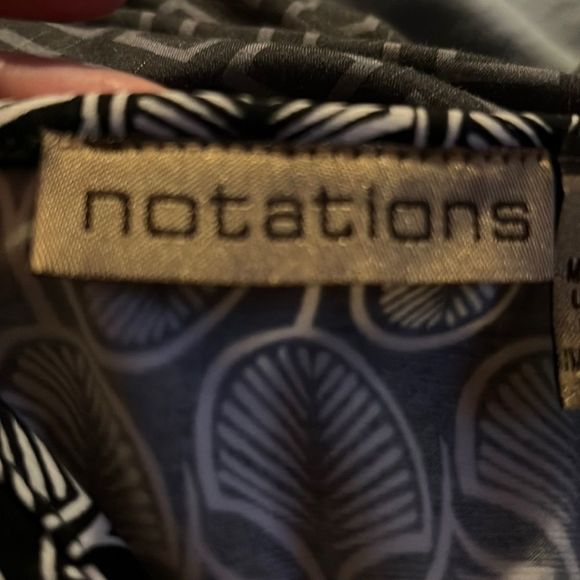 Notations Blouse Size L made in USA - Picture 6 of 7